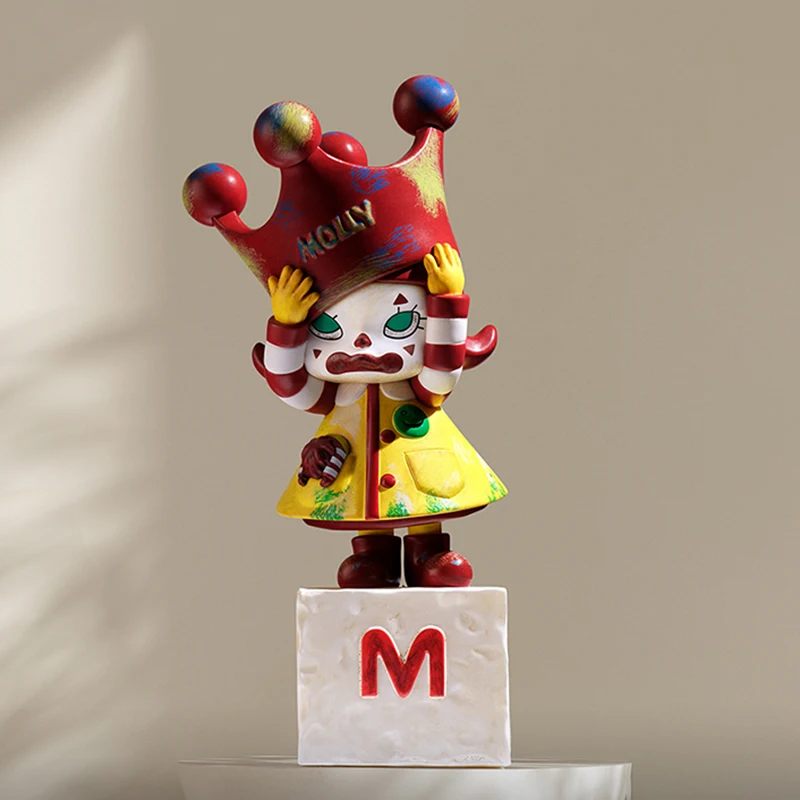 Model Kit Anime Girl - POP MART MOLLY Verjaardag Standbeelden Klassieke