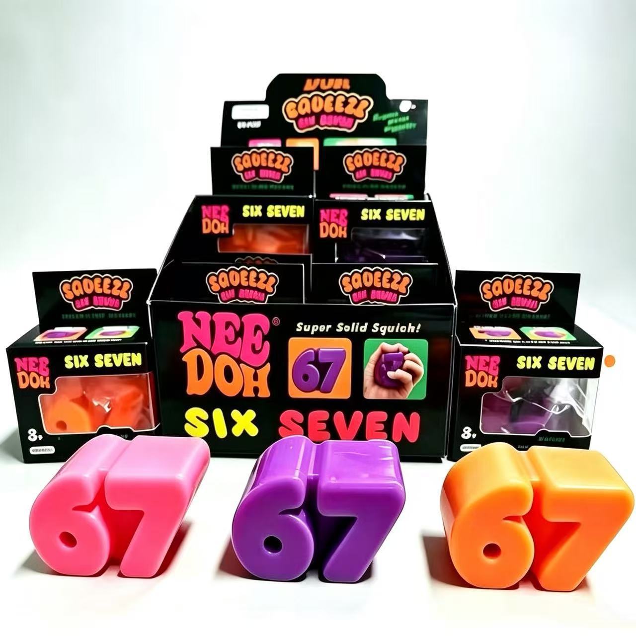 Model Kit Eva - Zesdelige set zachte TPR squishy speelgoed,