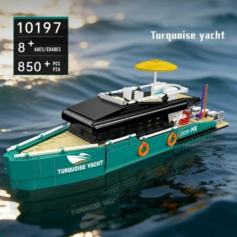 Turquoise Luxe Jachten Bouwste - Model Kit Yacht recensie en prijs